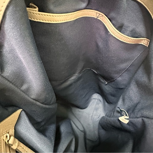 Cole Haan Bethany Weave Large Bucket Hobo Taupe Gray - Picture 11 of 13